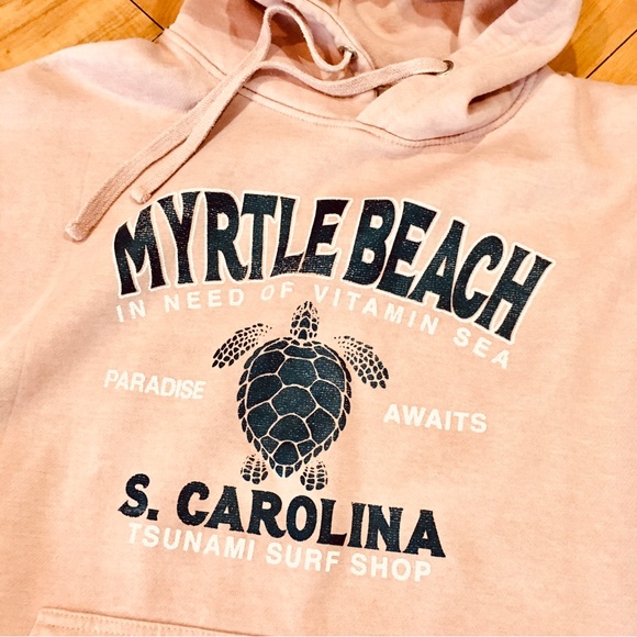 Myrtle Beach Carolina hoodie pink sweatshirt winter cozy shirt oversized…